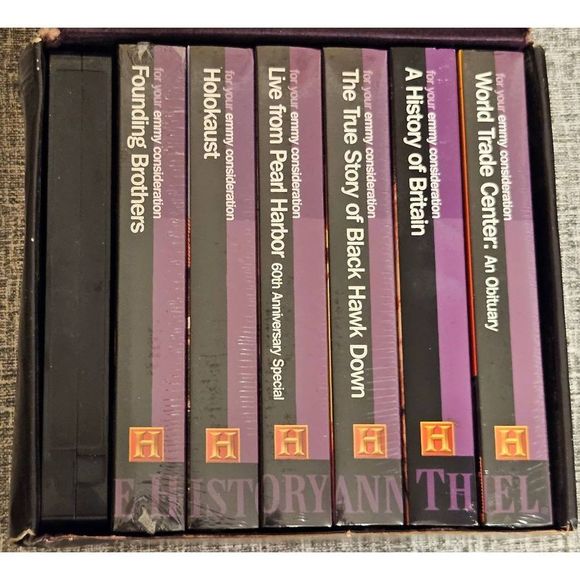 The History Channel For Your Emmy Consideration - 7 VHS Box Set NWOT Some Open - Picture 7 of 9